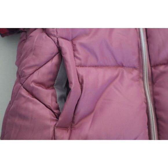 S Rothschild & Co Girl's Sz XL (16) Rose Purple Quilted Puffer Coat w/Scarf - Picture 8 of 11
